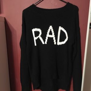 Black rad sweater